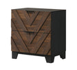 Zane Brown Nightstand with Detailed Construction from Decor Furniture