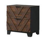 Zane Brown Nightstand with Detailed Construction from Decor Furniture