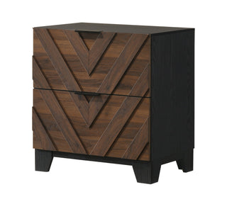 Zane Brown Nightstand with Detailed Construction from Decor Furniture