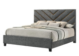 Zane Gray Upholstered Panel Bedroom Set view 2