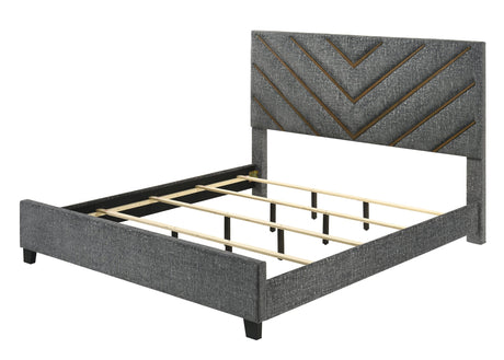 Zane Gray Upholstered Panel Bedroom Set view 3