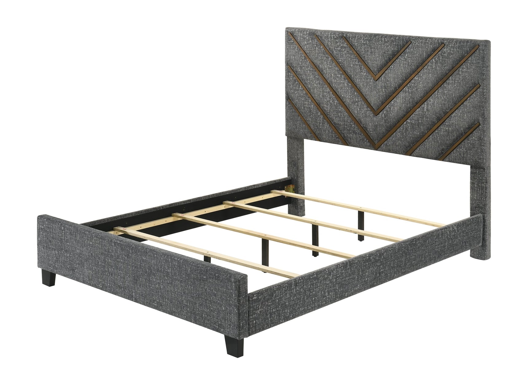 Zane Gray Upholstered Panel Bedroom Set view 6