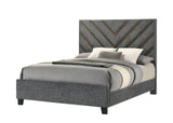 Zane Gray Upholstered Panel Queen Bed from Decor Furniture