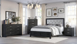 Jaylen Black Bed in One Box king size