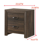 Noreen Brown Gray Upholstered LED Panel Bedroom Set view 13