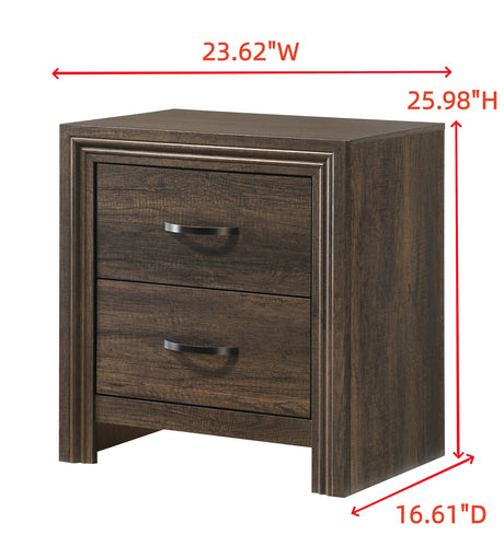 Noreen Brown Gray Upholstered LED Panel Bedroom Set view 13