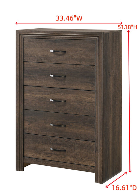 Noreen Brown Gray Upholstered LED Panel Bedroom Set view 15