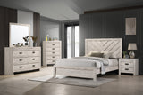 Valor Beige Bedside Nightstand with drawer
