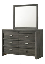 Valor dresser gray finish front view