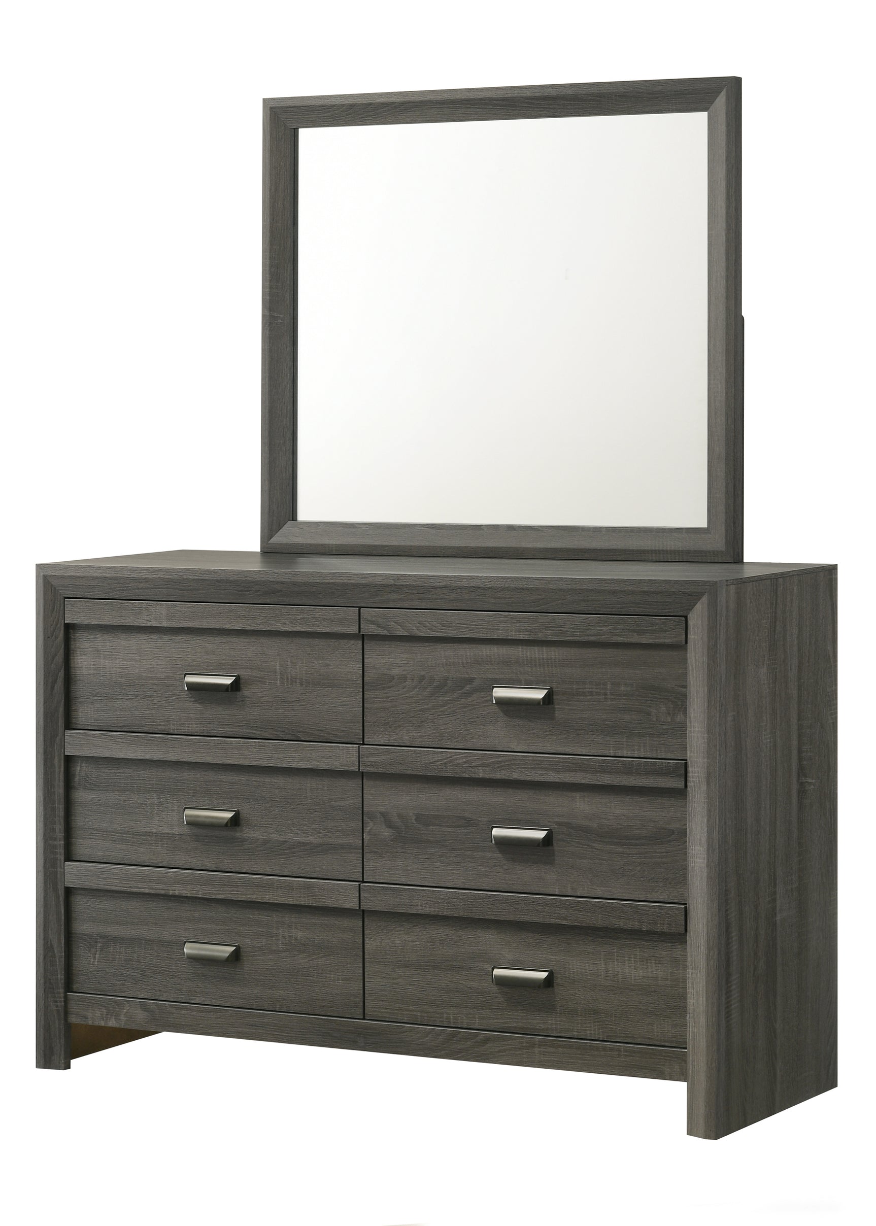 Valor gray dresser with top panel