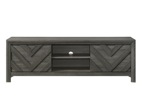 Valor Gray TV Stand side profile