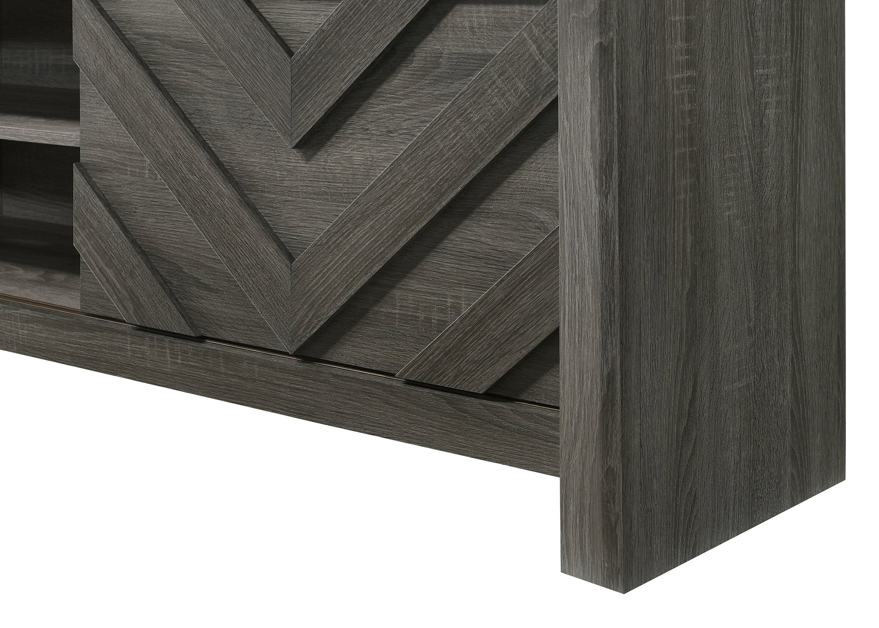 Valor Gray TV Stand top surface