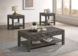 Valor 3-Piece Coffee Table Set in Grey from Decor Furniture