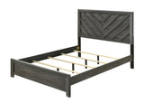 Valor bedroom furniture set headboard and footboard in gray