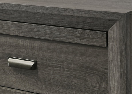 Valor twin/full bed headboard and footboard gray finish