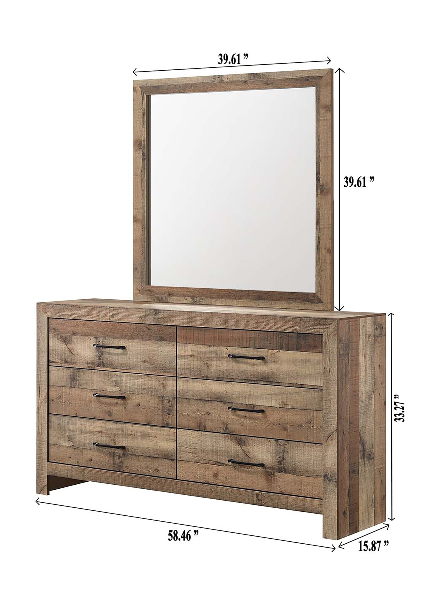 Elmer Natural Panel Bedroom Set view 9