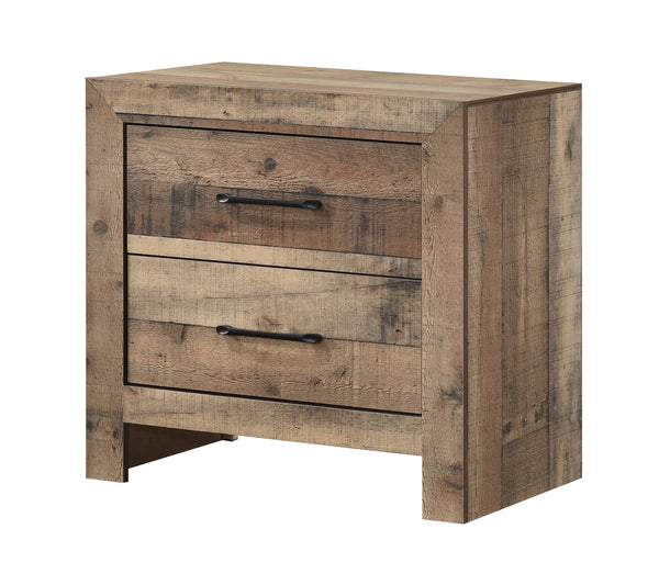 Elmer Natural Nightstand with Contemporary Style from Decor Furniture