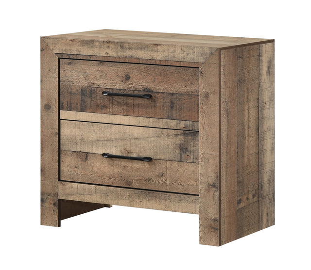 Elmer Natural Nightstand with Contemporary Style from Decor Furniture