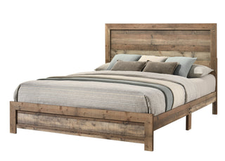 Elmer Natural Panel King Bed from Decor Furniture