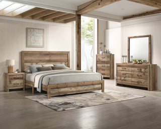 Elmer Natural Panel Bedroom Set from Decor Furniture