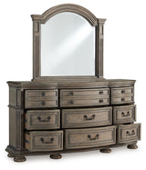 Top view of Ardenfield dresser open drawers