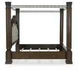 Maylee Bed posts and canopy detail