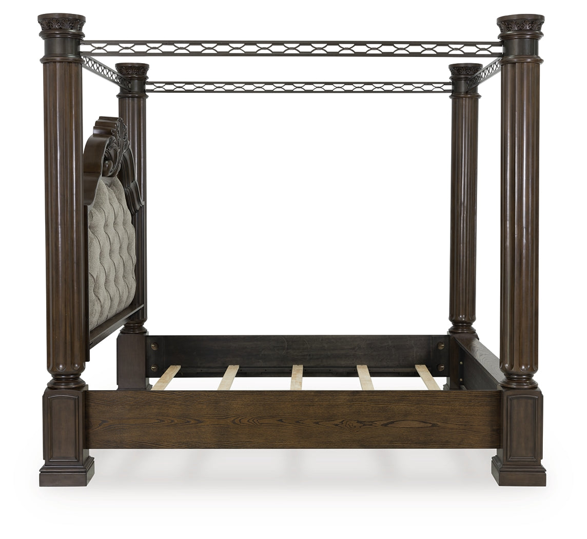 Maylee Bed posts and canopy detail