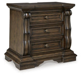 Maylee Dark Brown Canopy Bedroom Set angled view