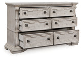Bruchandi dresser angled open drawers showing drawer interior