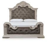Bruchandi King Upholstered Panel Bed side profile