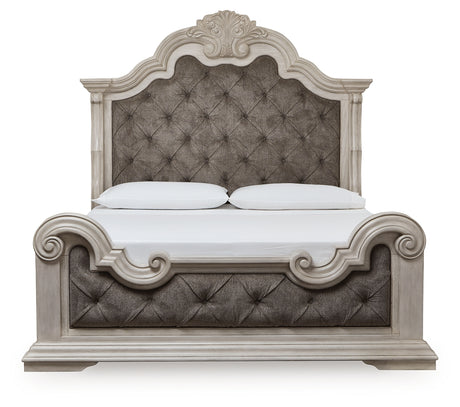 Bruchandi King Upholstered Panel Bed side profile