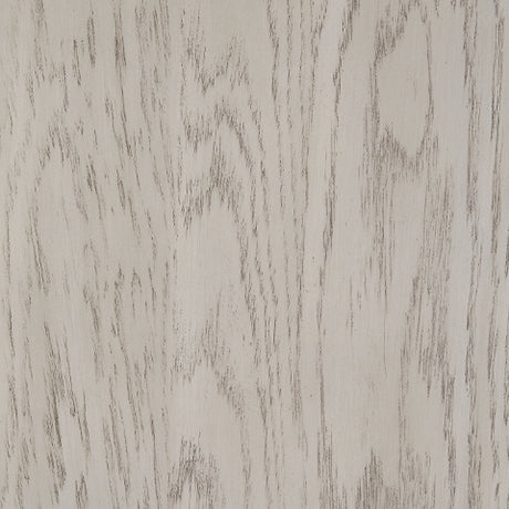 Detailed view of antiqued white finish