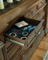 Frantanna Brown Dresser drawer handle detail
