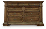 Frantanna Brown Dresser front close-up