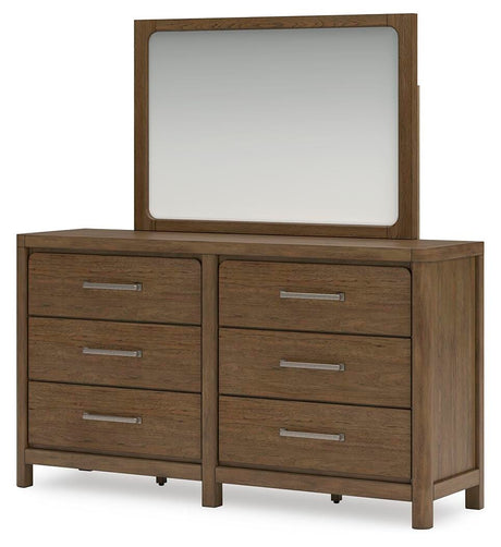 Cabalynn Light Brown Upholstered Bedroom Set angled view