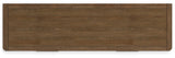 Close-up of Cabalynn Dresser aged pewter-tone handles