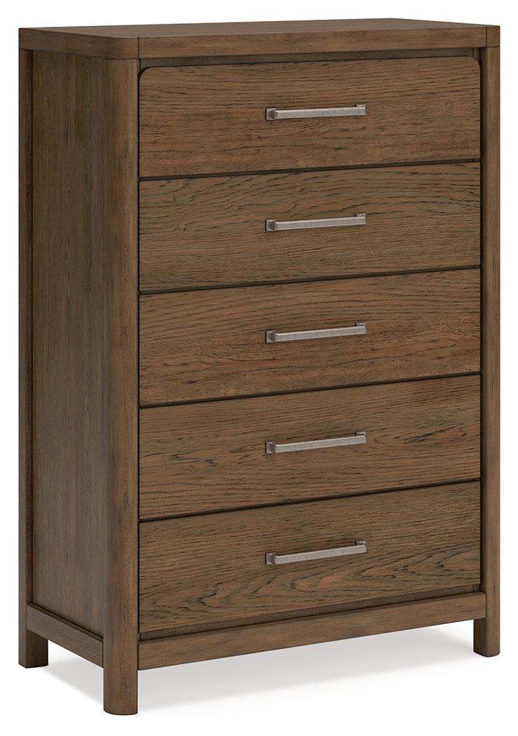 Cabalynn Chest of Drawers angled open drawer