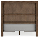 Rear view of Cabalynn queen bed frame