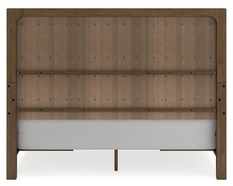 Storage drawers open showing interior space in Cabalynn King Bed