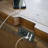 Close-up of Cabalynn Nightstand dual USB charging ports