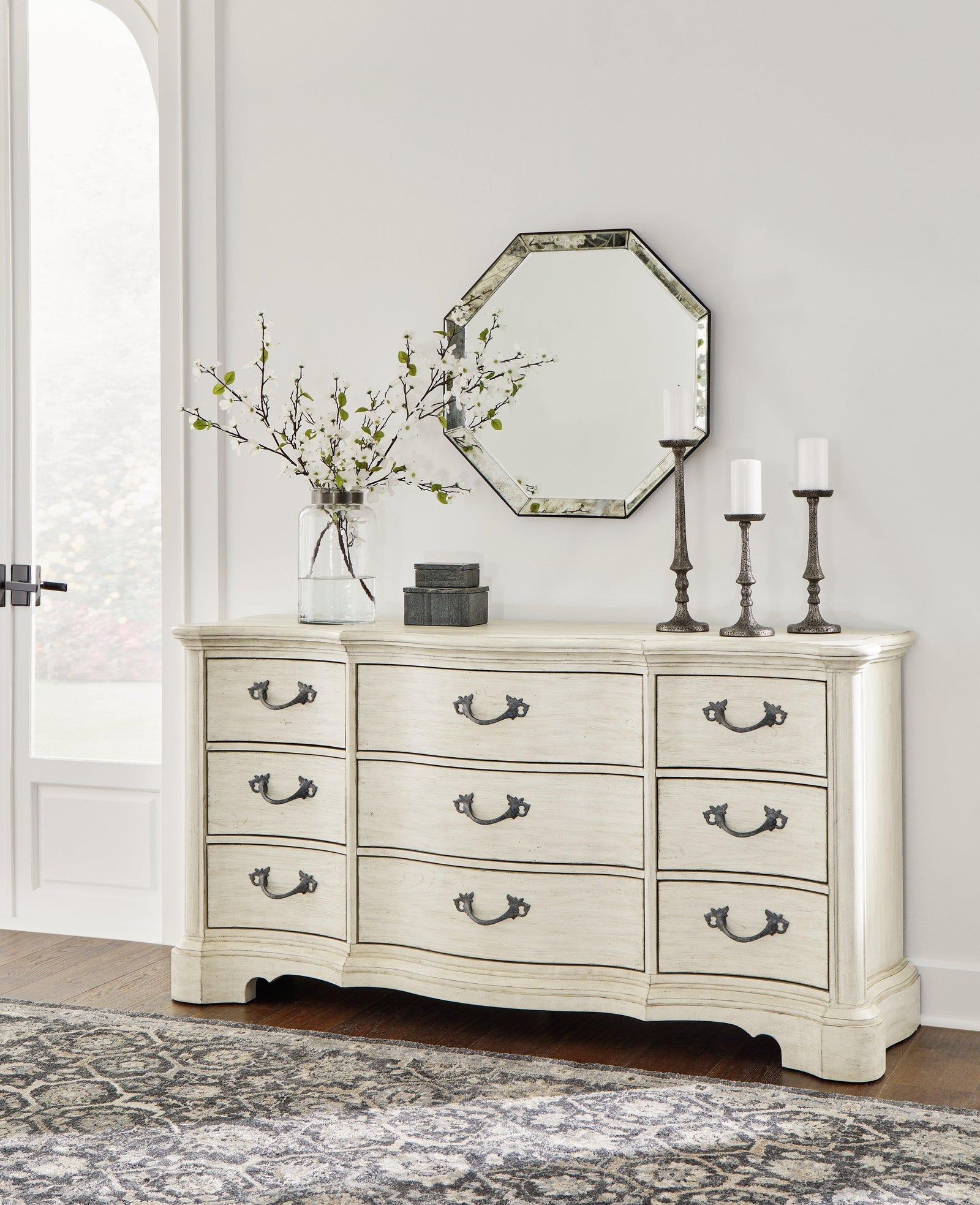 Arlendyne Antique White Dresser - Ella Furniture