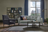 Cordell Light Gray 3-Seater Sofa Bed close-up of fabric texture