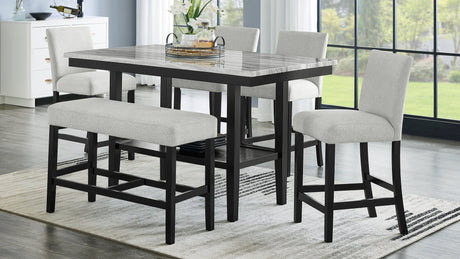 Marbelle Gray Counter Height Dining Set main view