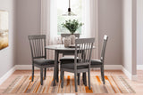 Shullden Gray Dining Chair styled room