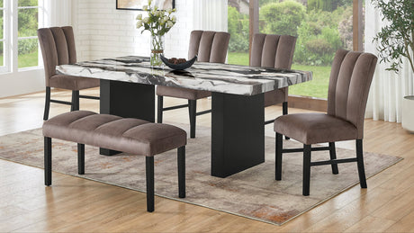 Cosmo Brown Dining Room Set main view