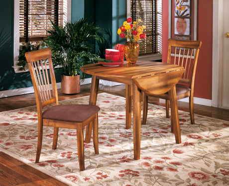Berringer Rustic Brown Dining Chair wood finish close-up