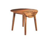 Berringer Rustic Brown Drop Leaf Dining Table in casual dining setting
