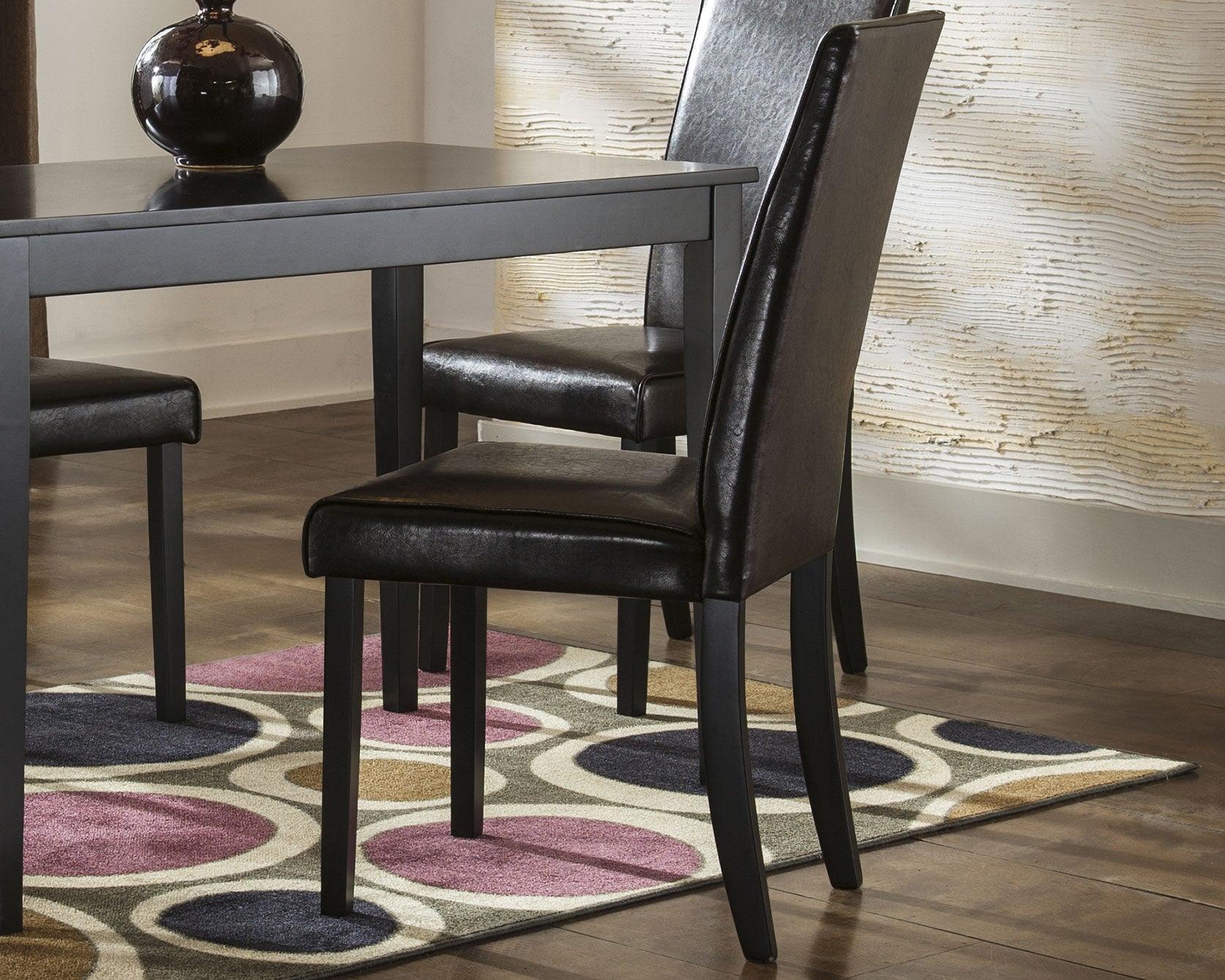 Detailed image of chair leg and frame construction