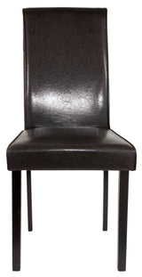 Angle showing chair back and seat contours