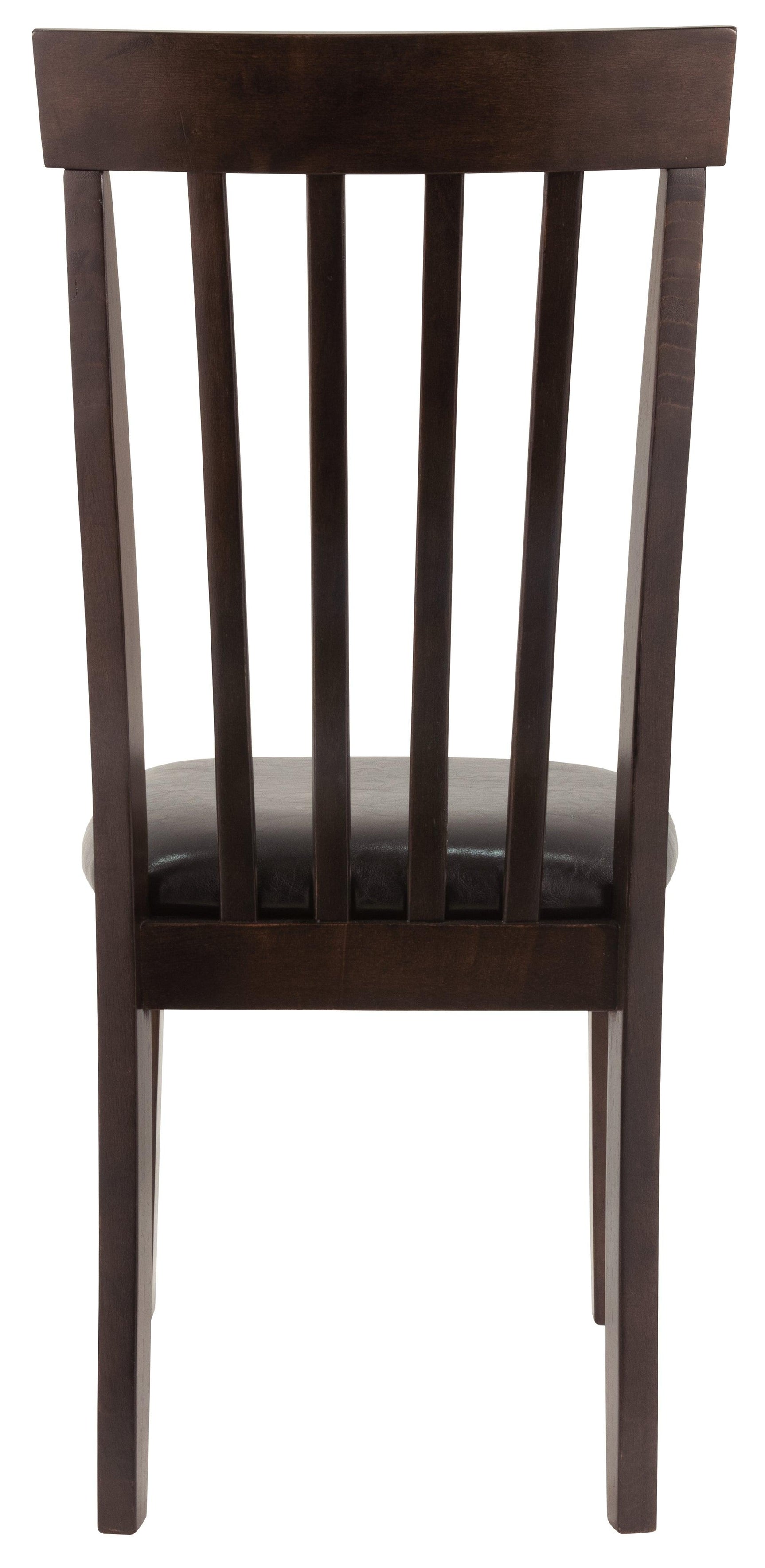 Hammis Dark Brown Upholstered Dining Chair rear view